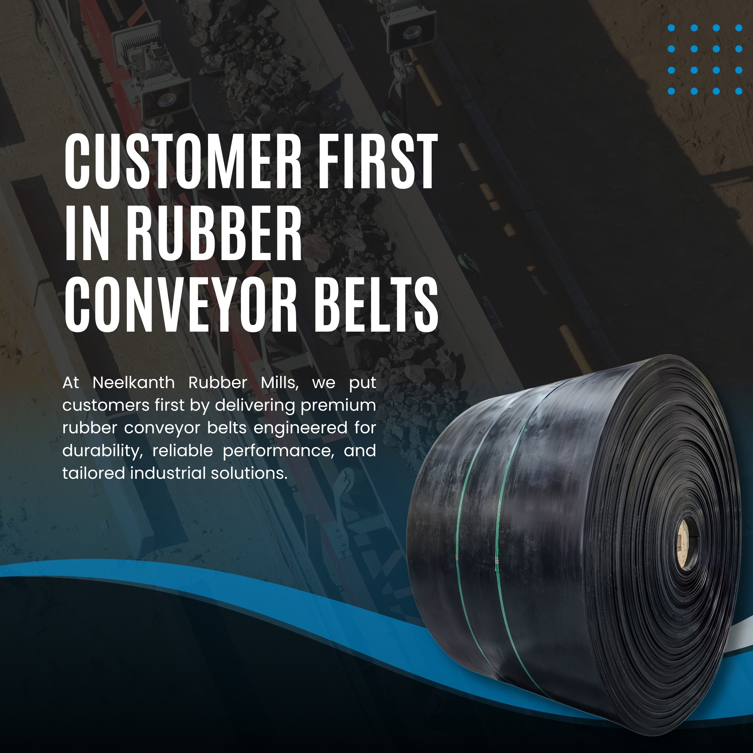 Custom conveyor belt solutions by Neelkanth Rubber Mills